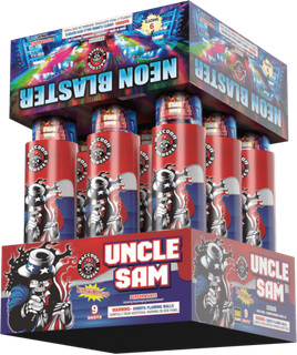 RA57201L/RA55204C Uncle Sam/Neon Blaster 500 Gram Super Large Finale Cake